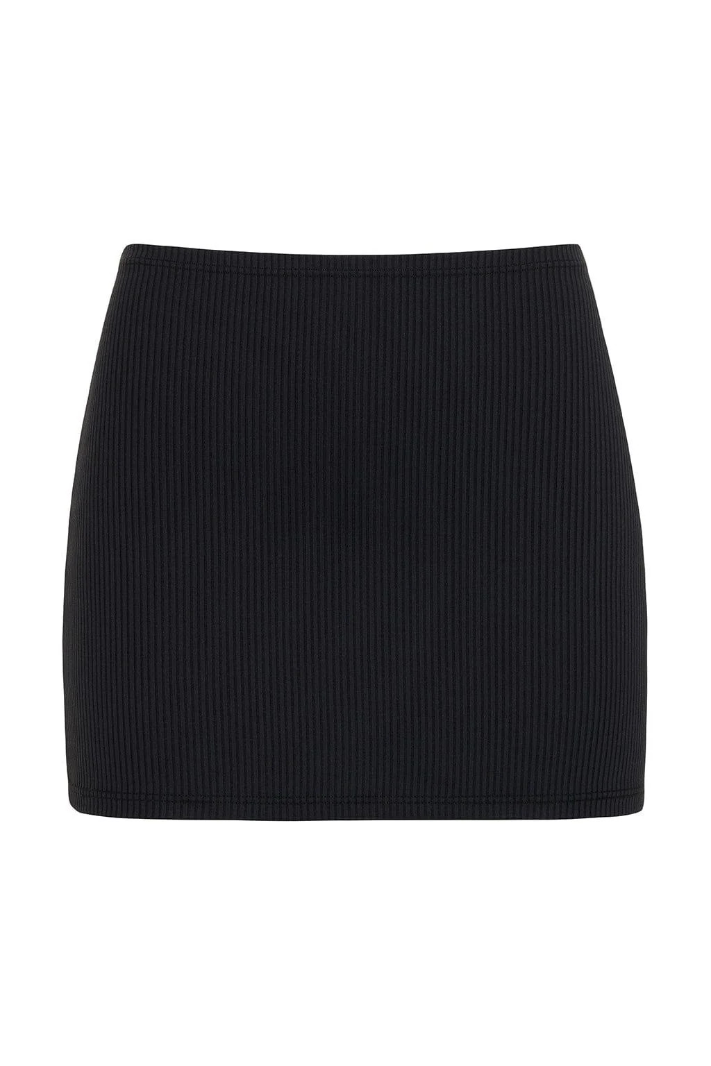Black Rib Micro Skirt | Montce