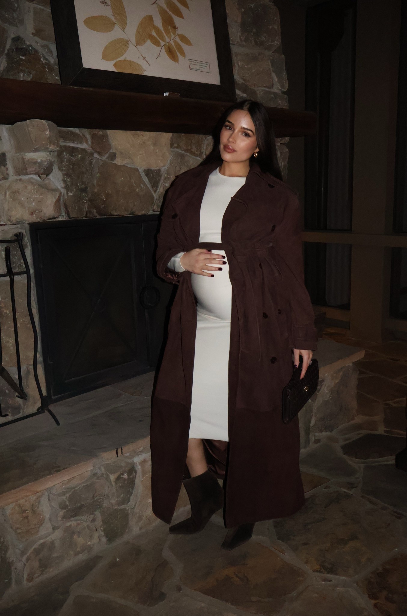 Bump-style night out outfit 🖤 Dress is Gabriela Hearst, linking similar!