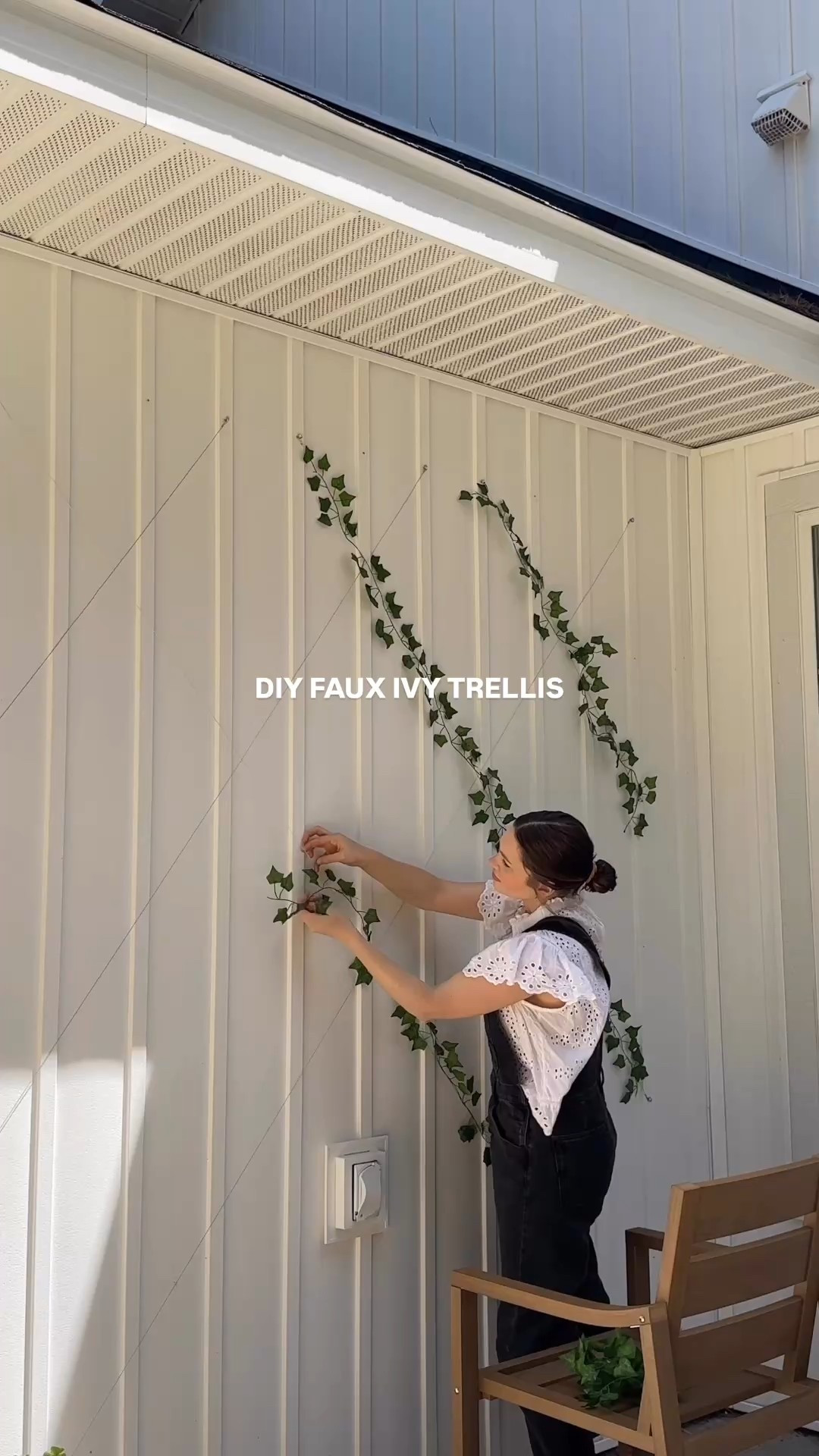 DIY Faux Ivy Trellis for under $30!