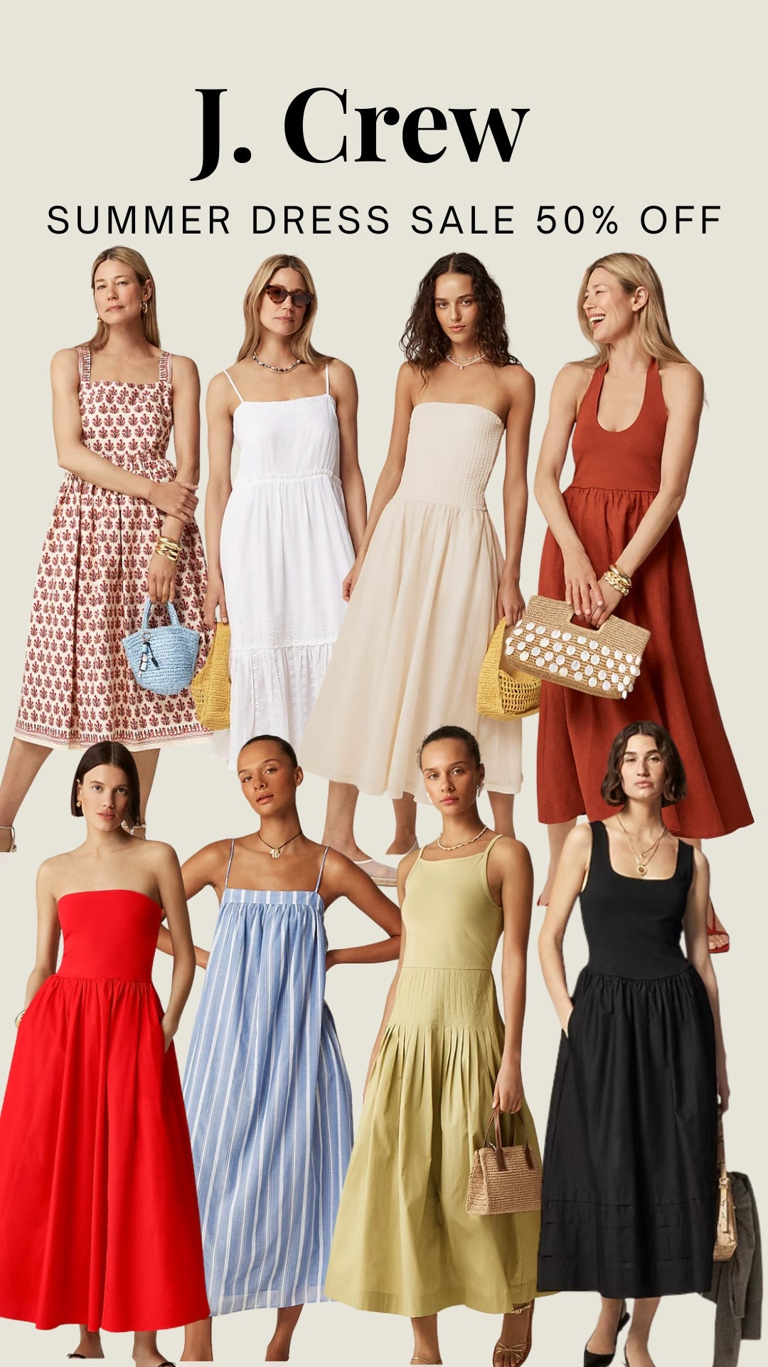 J.Crew summer dress sale, so many beautiful dresses are 50% off! #classicstyle #dresssale #summerstyle 

#LTKSummerEdit #LTKFindsUnder100 #LTKSaleAlert
