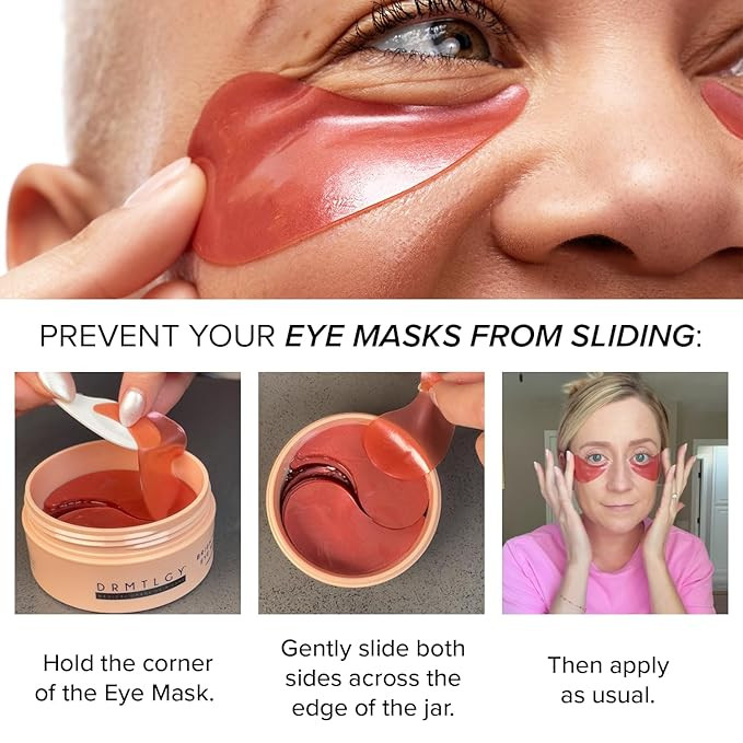 DRMTLGY Brightening Eye Masks (30 Pairs) - Caffeine Eye Masks for Dark Circles and Puffiness with... | Amazon (US)