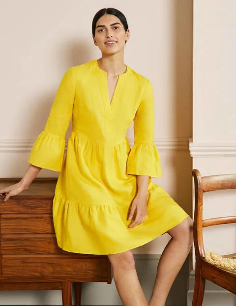 Relaxed Linen Tiered Dress | Boden (US)