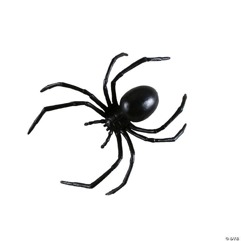 6" Plastic Black Widow Spider Decoration | Oriental Trading Company