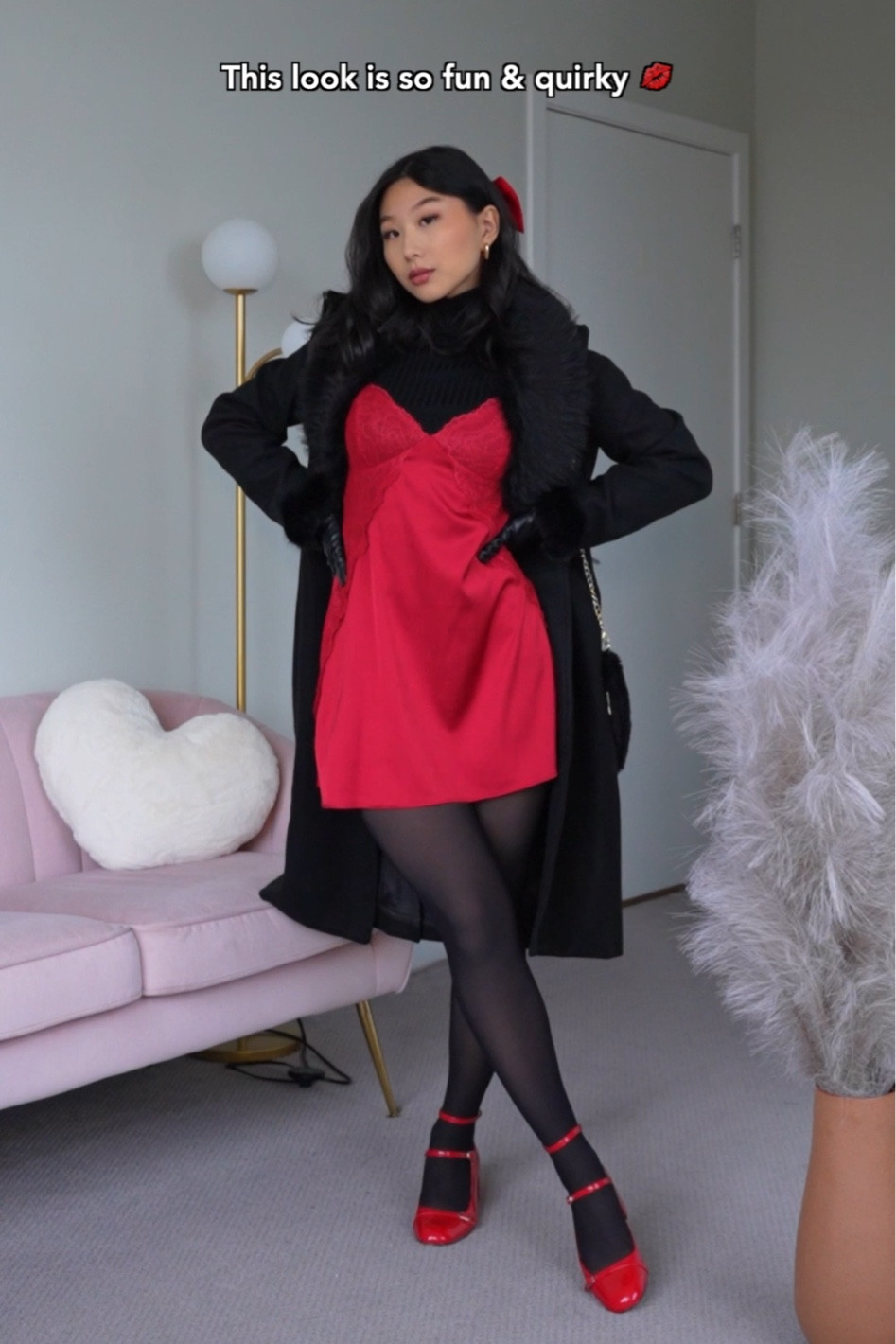 strapless open back dress Contract of Love Lolita EGL Black Blue Red Pink Cream Cat Girl Strap Dress  Fur Jacket Two Piece Set