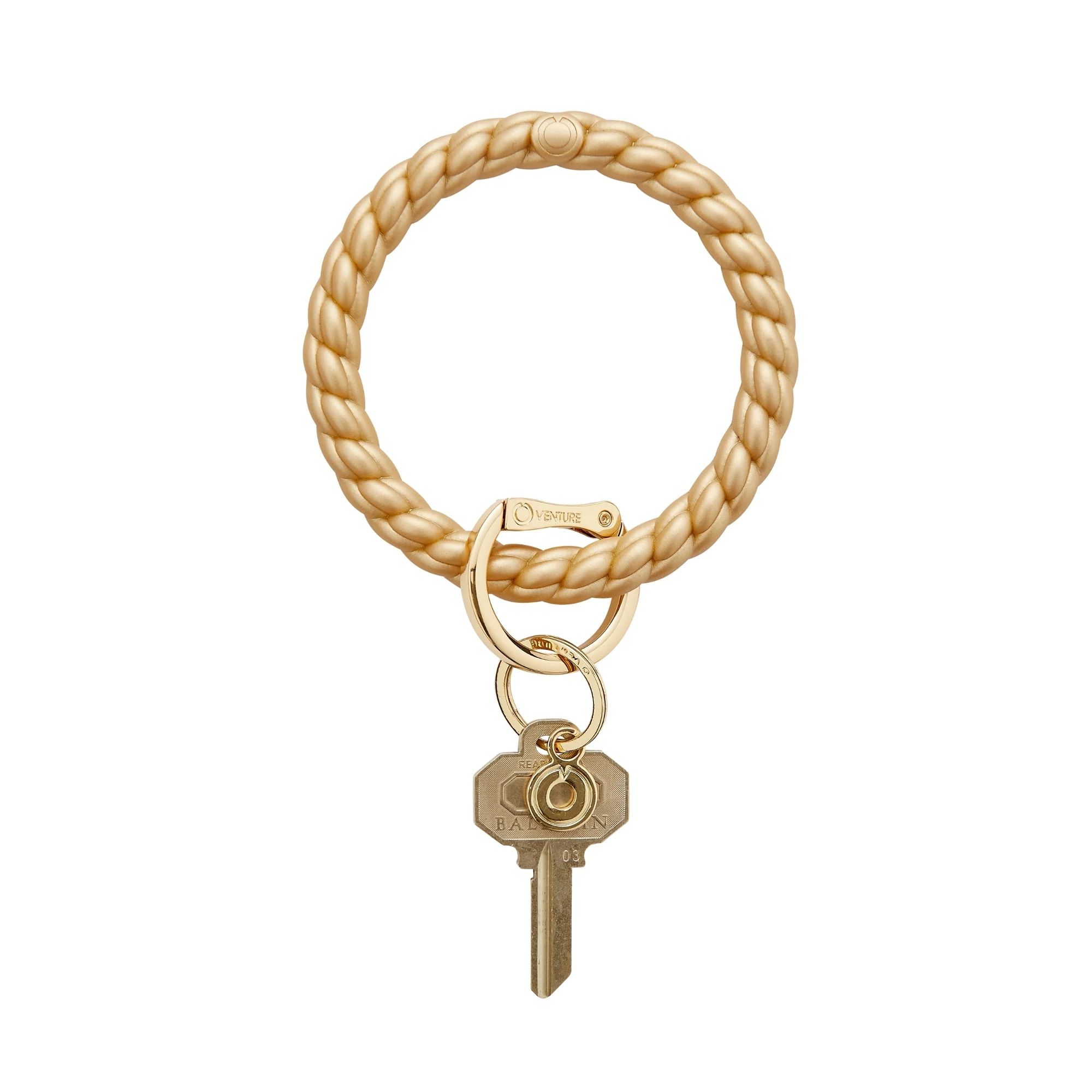 Silicone Big O® Key Ring - Solid Gold Rush Braided | Oventure