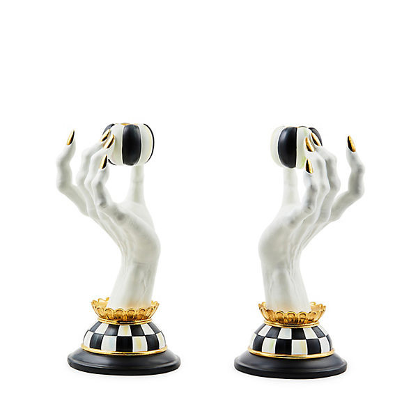 MacKenzie-Childs Haunted House Spooky Hand Candle Holders | MacKenzie-Childs