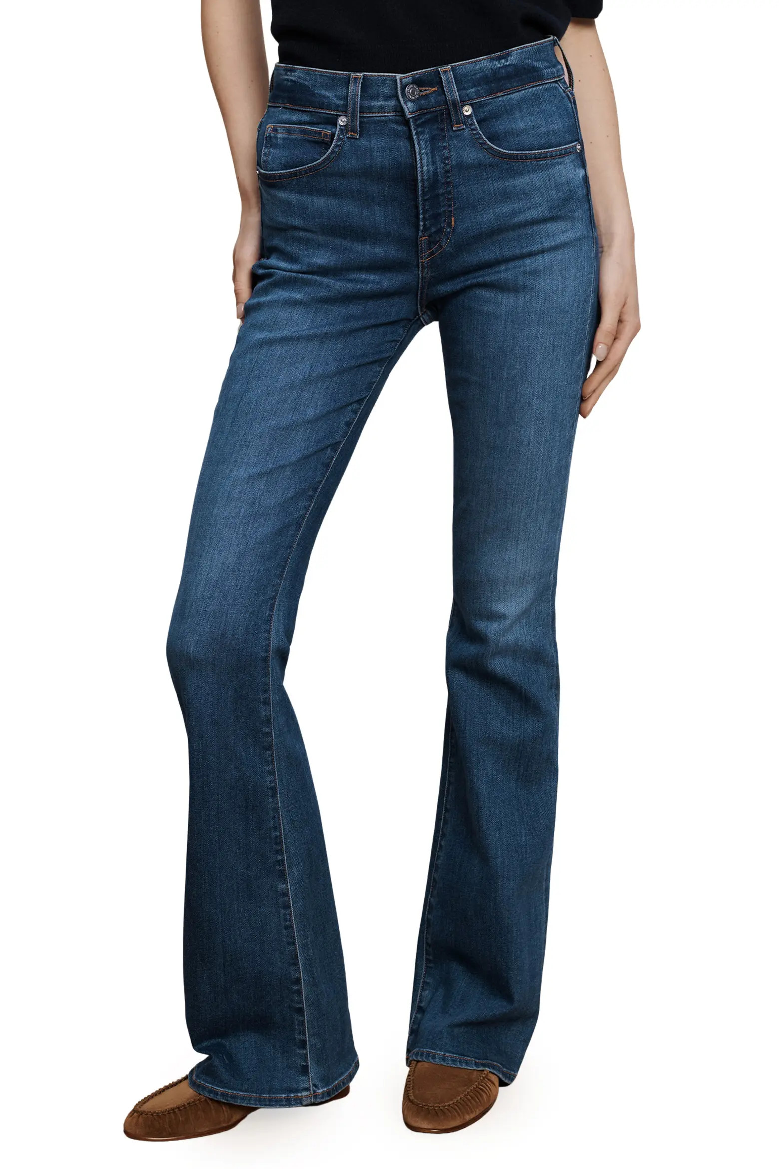 Veronica Beard Beverly High Waist Skinny Flare Jeans (Women) | Nordstrom | Nordstrom