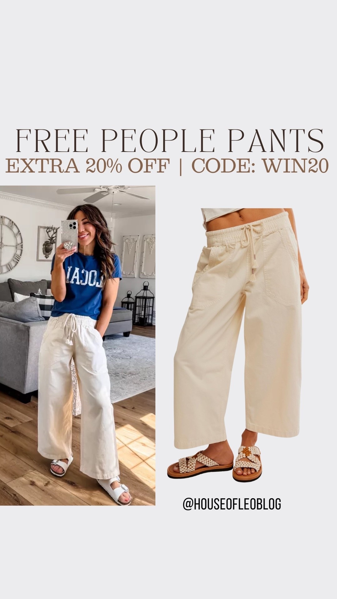 Zappos code WIN20. Wearing XS drawstring pants.

#LTKSaleAlert #LTKOver40 #LTKPetite