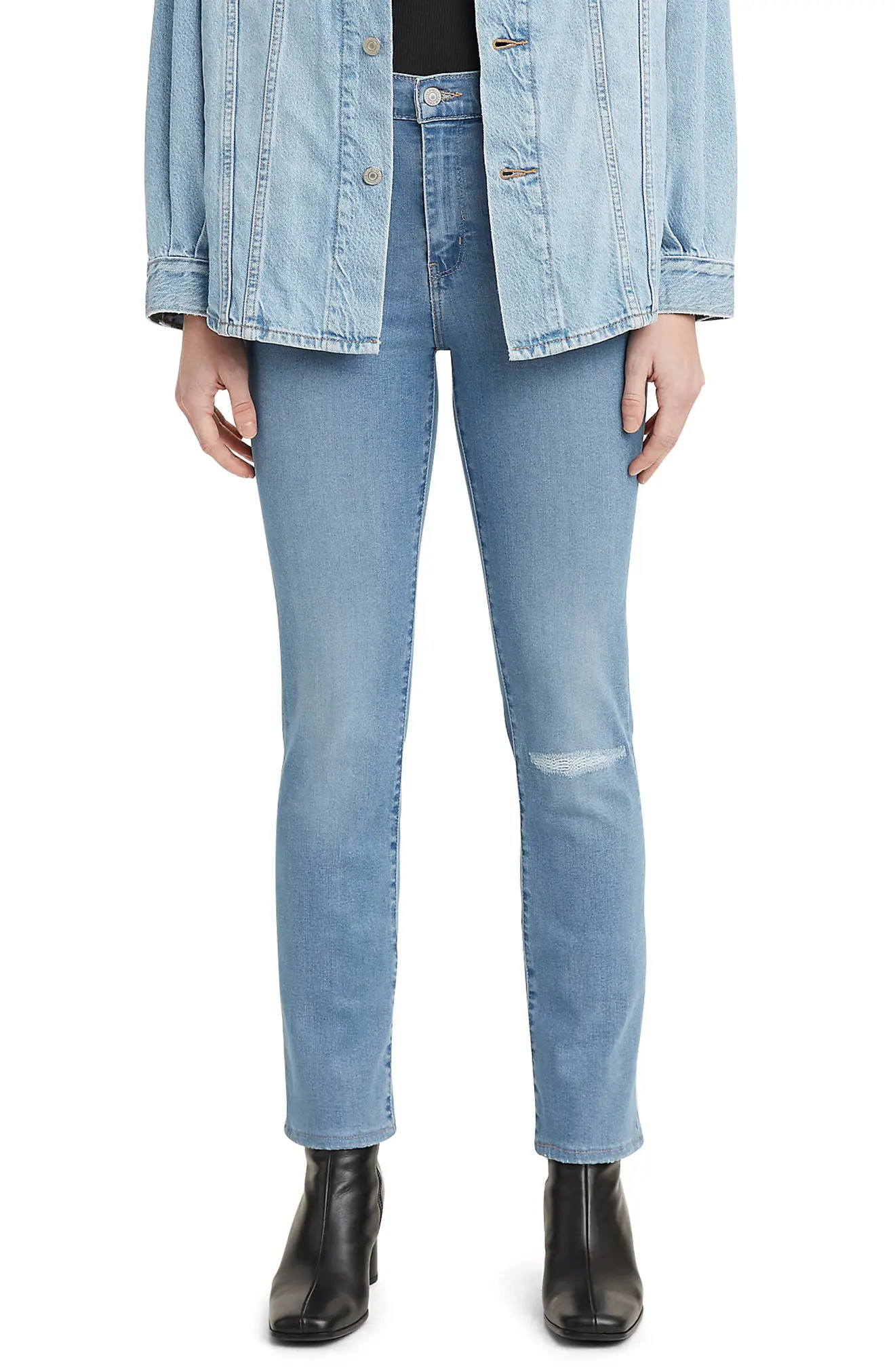 levi's Levi's(R) 724(TM) High Waist Straight Leg Jeans in Rio Meet Up With D at Nordstrom, Size 29 X | Nordstrom