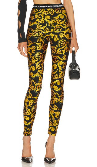 Sketch Legging in Gold & Black | Revolve Clothing (Global)