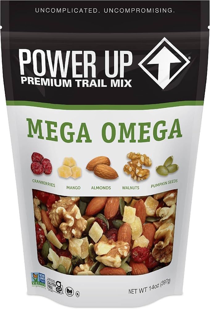 Power Up Trail Mix Gourmet Nut Bag, Mega Omega, 14 Ounce | Amazon (US)