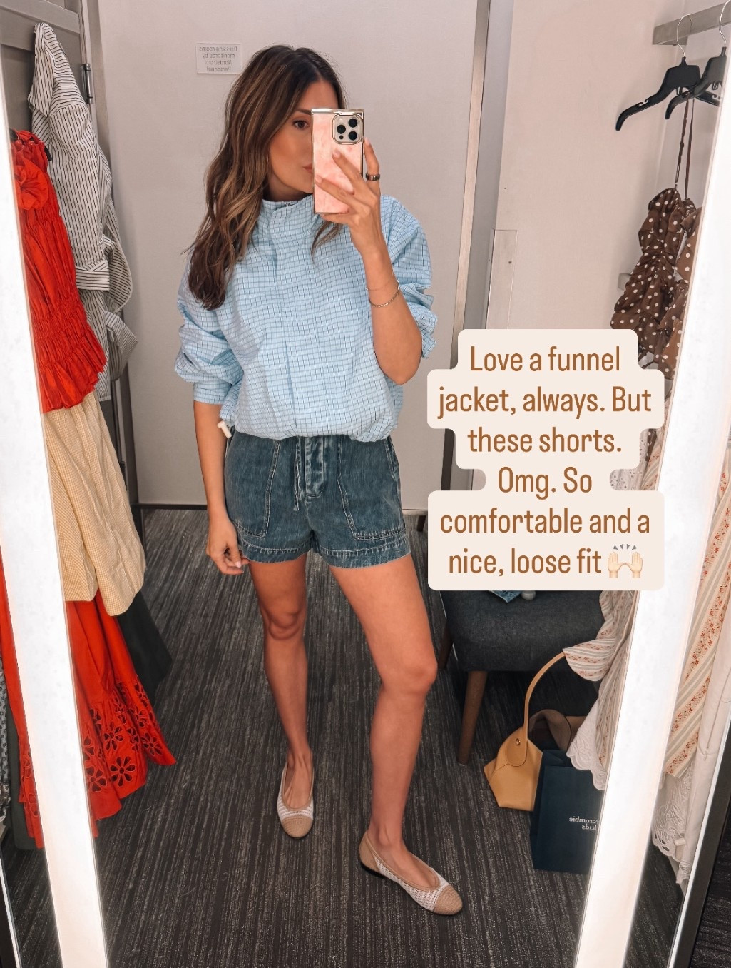 Small in jacket and shorts 