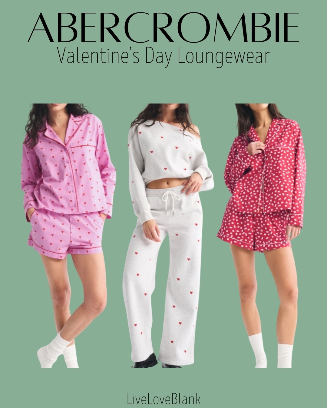 Abercrombie lounge sets 
Gifts for her 
Valentine’s Day Pajamas 

#LTKmomlife #LTKValentine #LTKSeasonal