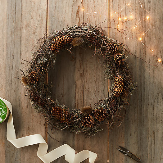 Preserved Pinecone Wreath | Terrain
