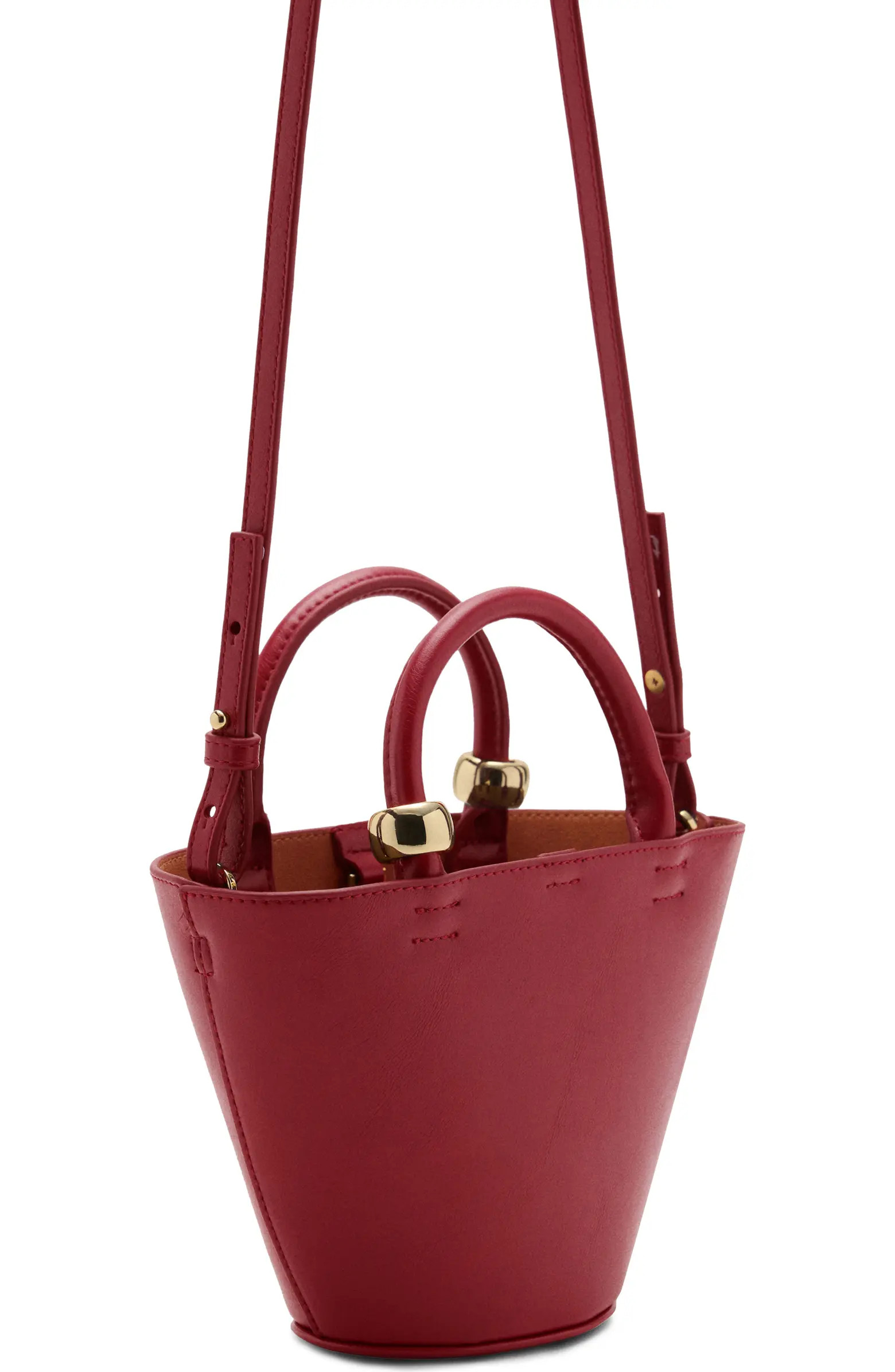 MANGO Mini Faux Leather Shopper Bag | Nordstrom | Nordstrom