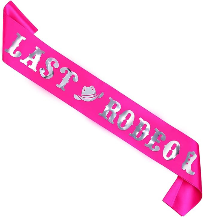 Last Rodeo Bachelorette Sash Western Cowgirl Bachelorette Party Decoration Cowgirl Nashville Bach... | Amazon (US)