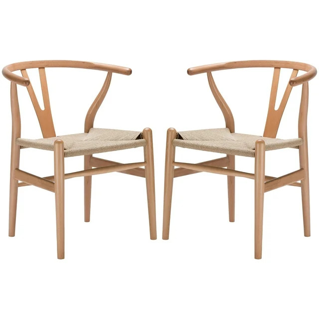 Poly & Bark Weave Chair in Natural (Set of 2) | Walmart (US)