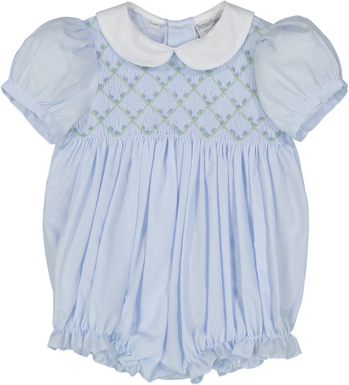Rosebud Diamond Smocked Bubble | Feltman Brothers