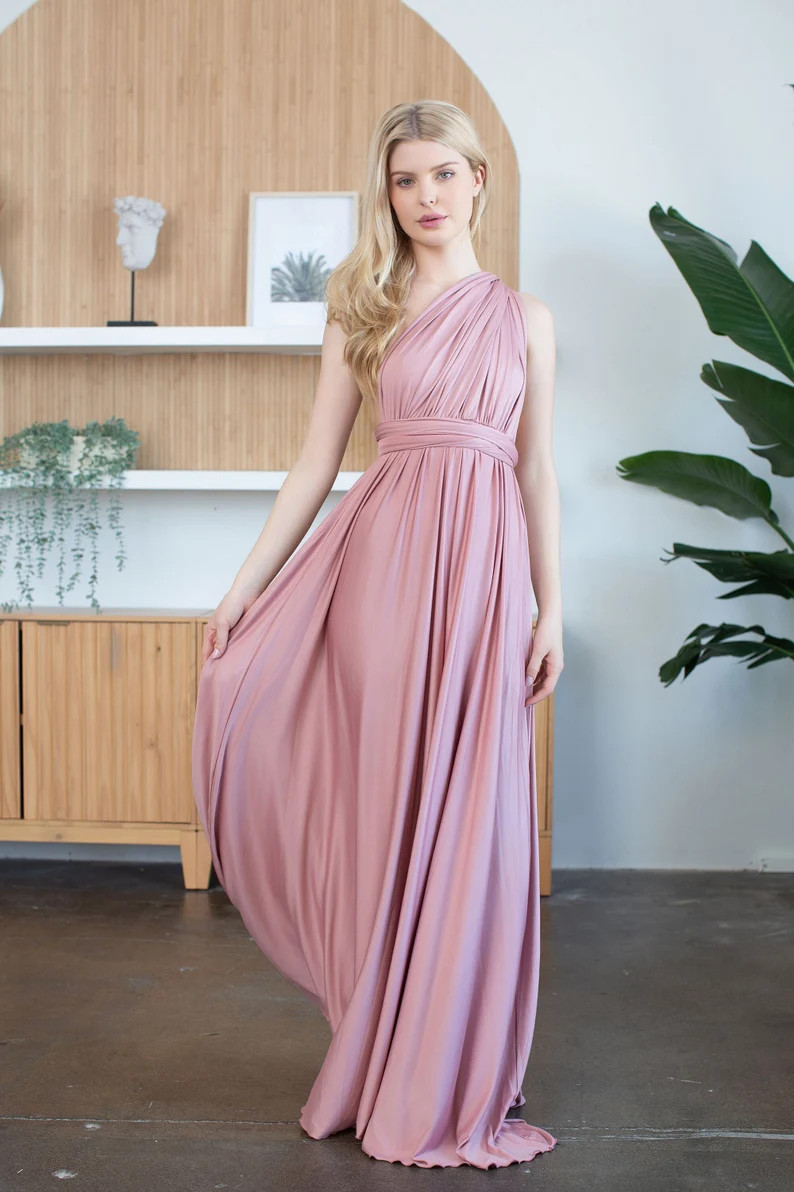 Bridal Party Dresses, Bridesmaid Dress, Convertible Bridesmaid Dress, Bridal Party Dress, Multiwa... | Etsy (US)