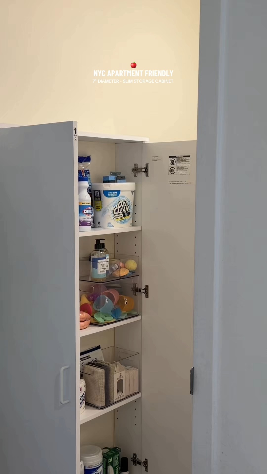 Slim storage cabinet ❤️

#LTKHome #LTKdayinmylife #LTKmomlife