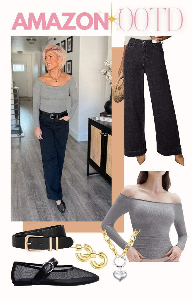 Enjoy the perfect blend of style and comfort with this chic look. Pants: 6 Top: Small Shoes: TTS 

 #LTKootd #LTKSaleAlert #LTKFindsUnder50