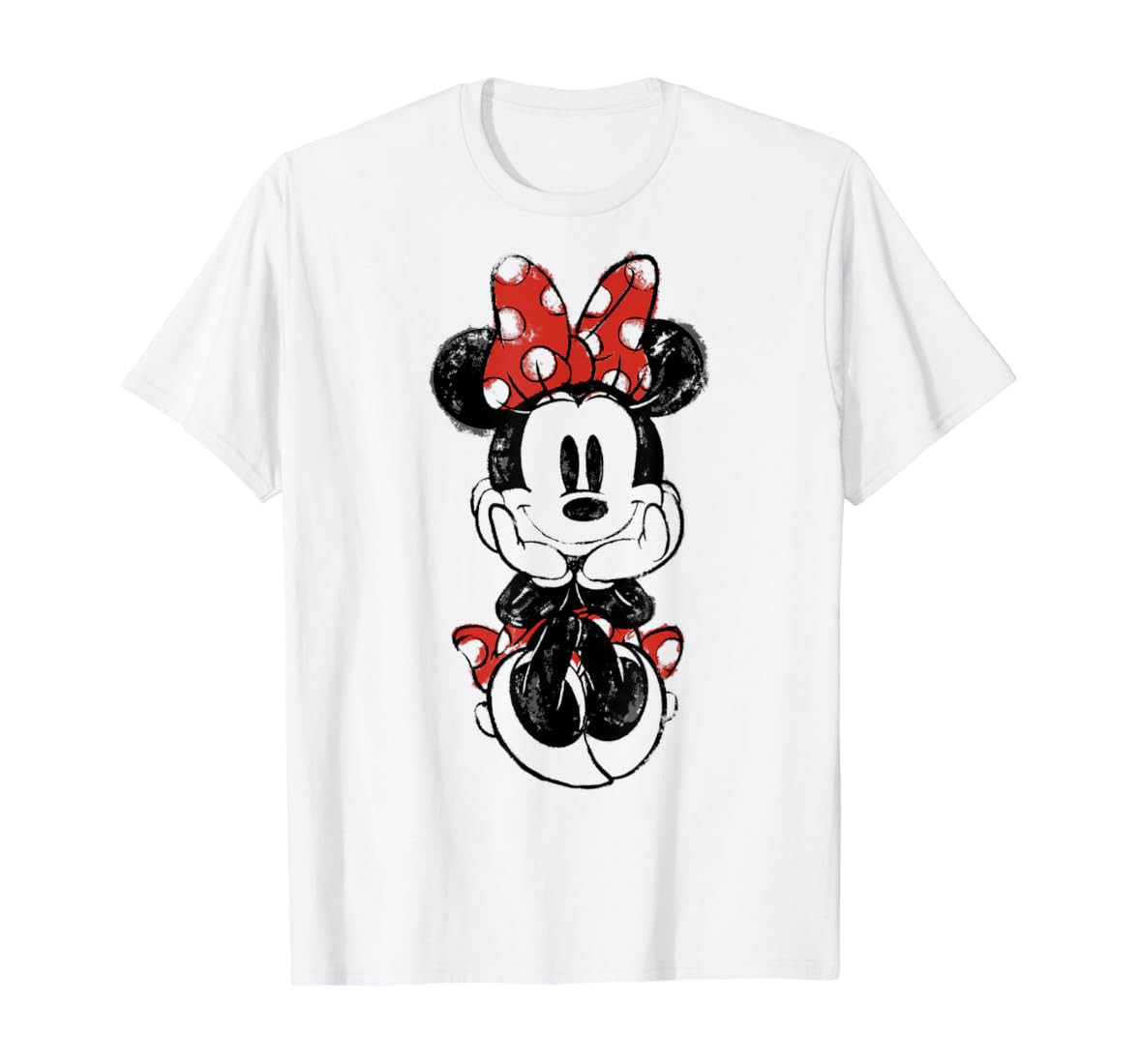 Disney Mickey And Friends Minnie Mouse Doodle T-Shirt | Amazon (US)