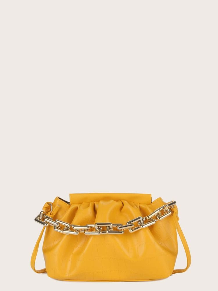 Chain Ruched Bag | SHEIN