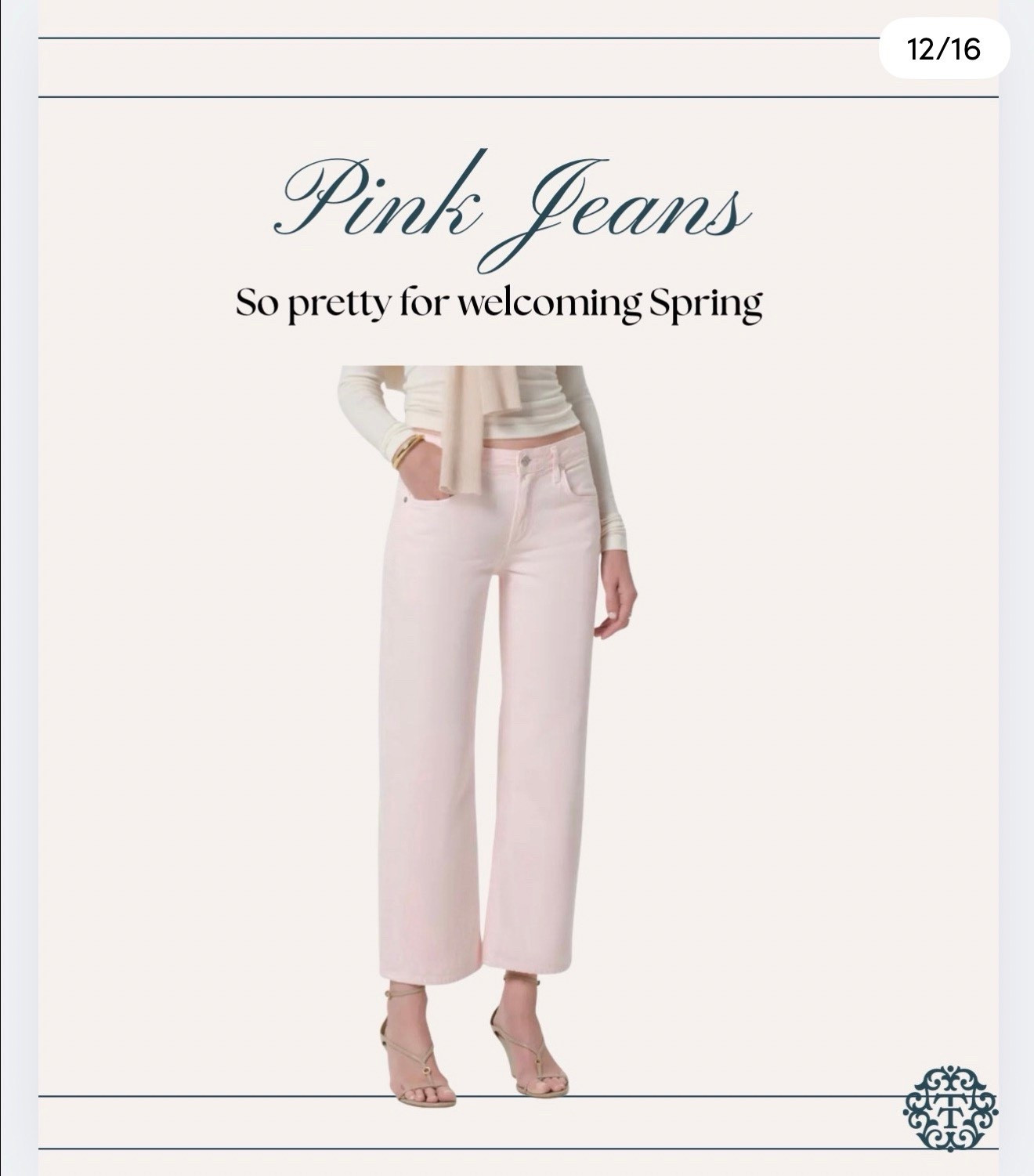 Petal pink jeans are perfect for spring!
s

#LTKMidsize #LTKOver40