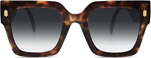 SOJOS Vintage Oversized Square Sunglasses for Women,Retro Womens Luxury Big Large Sun Glasses UV4... | Amazon (US)