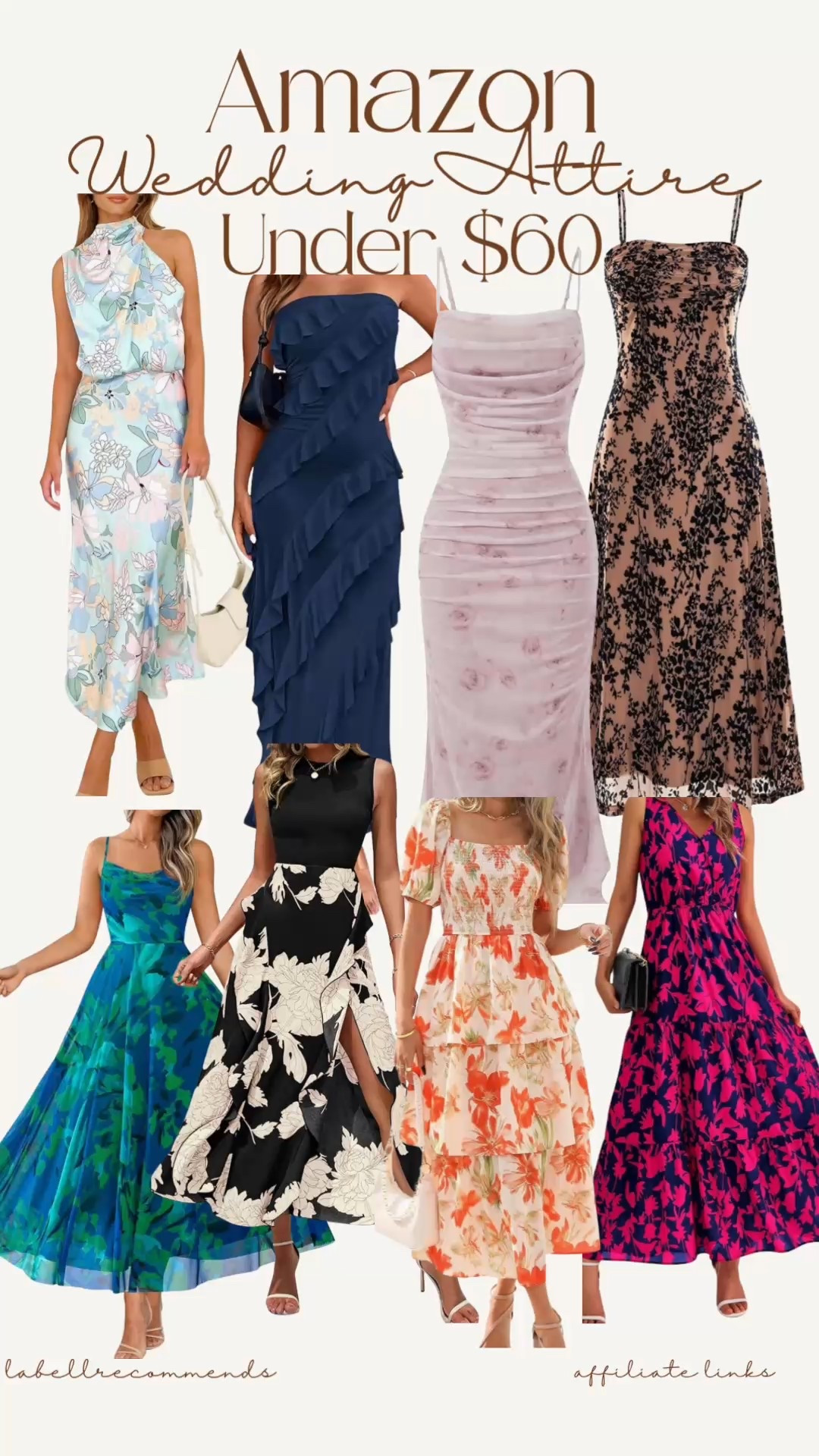 Amazon wedding attire dresses all under $60! Affordable dresses perfect for summer weddings. Sleeveless, long dresses or short dresses there is a great selection of styles from classic to boho.

#amazonfashion #summerfashion #weddingdresses #amazonfind #formaldresses #weddingguestdress #summeroutfit

#LTKWedding #LTKFindsUnder100 #LTKSeasonal