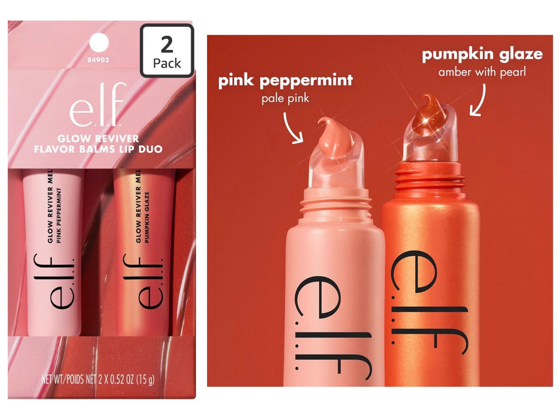 Brand new e.l.f. Glow Reviver Flavor Balm Lip Duo now available at Amazon! This set includes Pink Peppermint & Pumpkin Glaze - both of which have the prettiest subtle shine, not to mention, they smell AMAZING! Love this clean beauty brand, and highly recommend their makeup. This set would make a great gift also!

#LTKSeasonal #LTKselfcare #LTKBeauty