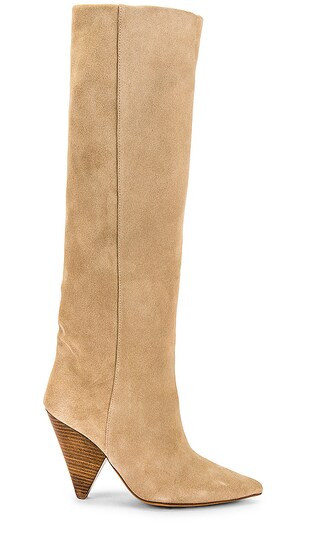 Knee High Boot in Sand | Revolve Clothing (Global)