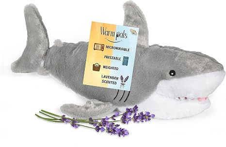 Warm Pals Samuel Shark, Microwavable Weighted Plush, Heated for Warmth | Cute, Soft, Cozy Toy for... | Amazon (US)