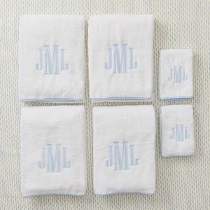 Piped Edge Hand Towels (pair) | Weezie Towels