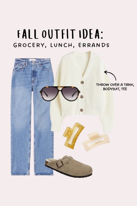 Fall outfit inspo: cardigan, birkenstock boston clog dupes 

#LTKshoecrush #LTKunder50 #LTKSeasonal