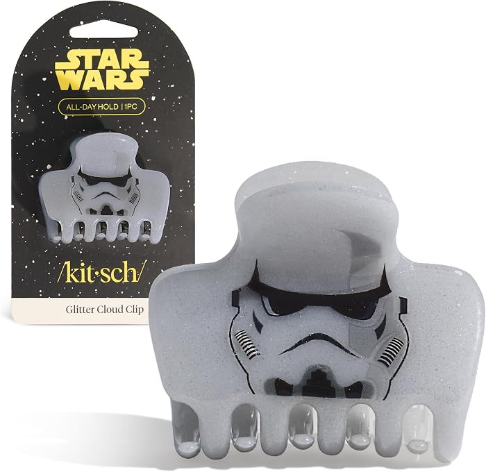Kitsch x Star Wars Stormtrooper Glitter Medium Hair Clip for Women – Iconic Galaxy-Inspired Cla... | Amazon (US)