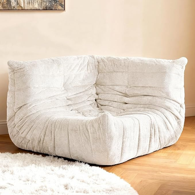 Kasunpul Bean Bag Chair, Memory Foam Bean Bag Chairs for Adults, Lazy Floor Corner Sofa Fireside ... | Amazon (US)