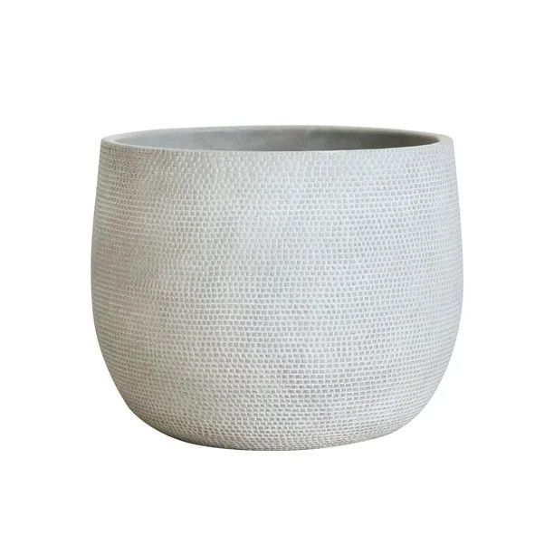 Barcelona Ceramic Plant Pot Large 10 inch - Off White Flower Pots - Indoor & Outdoor Planters Lig... | Walmart (US)
