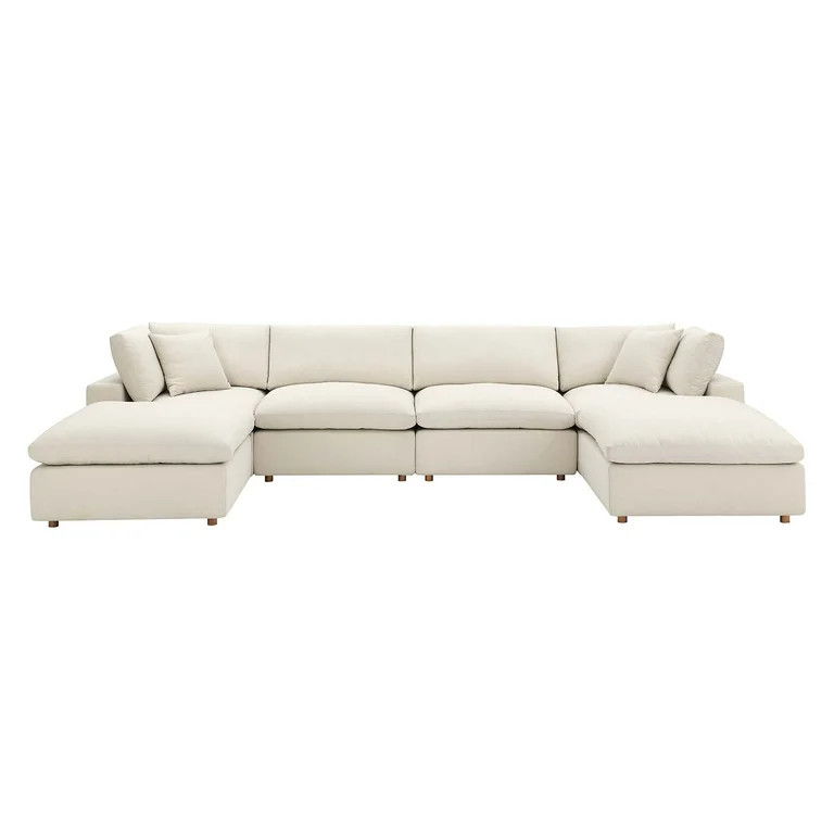 Modway Commix Down Filled Overstuffed 6-Piece Sectional Sofa, Multiple Colors - Walmart.com | Walmart (US)