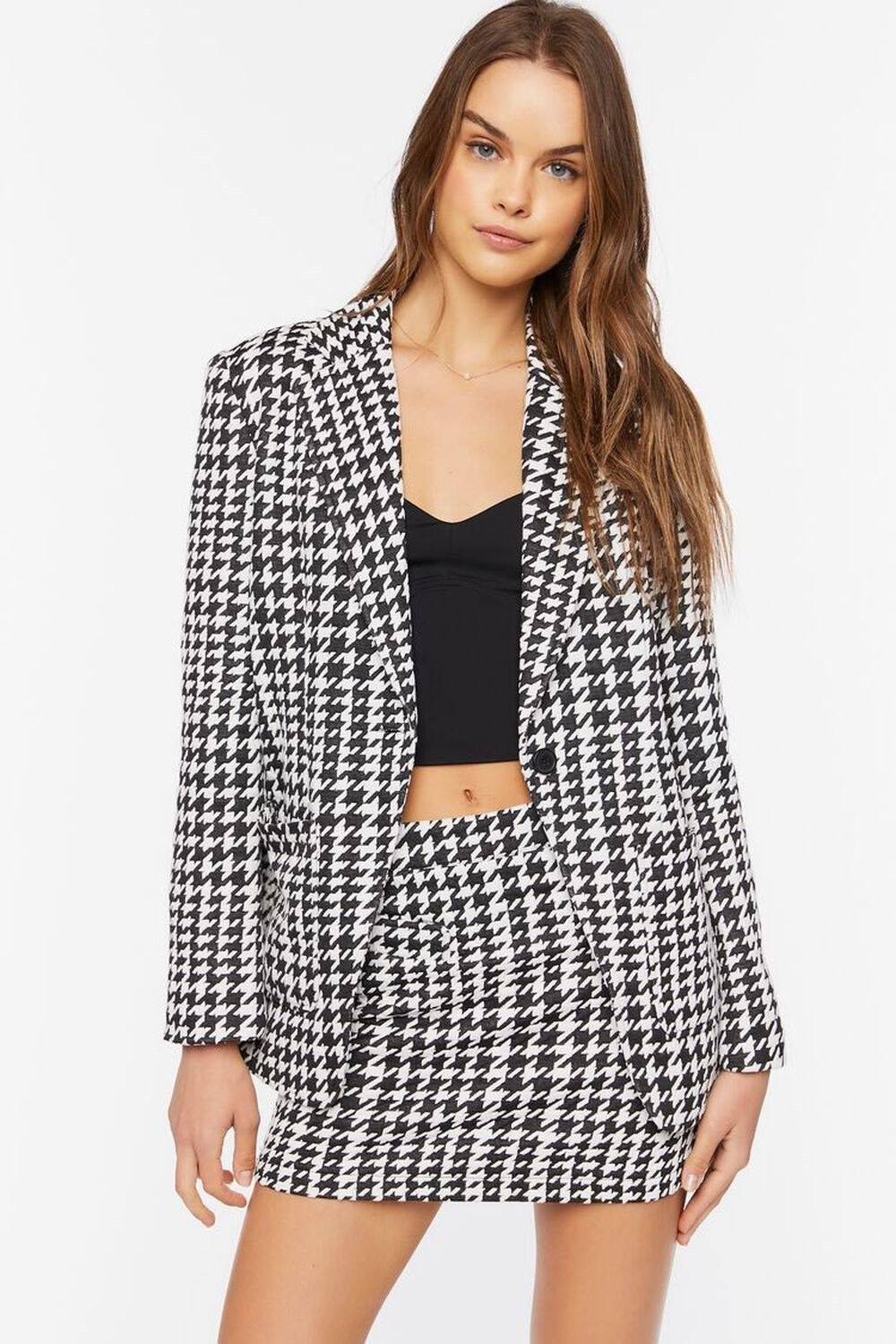 Houndstooth Print Blazer | Forever 21 | Forever 21 (US)