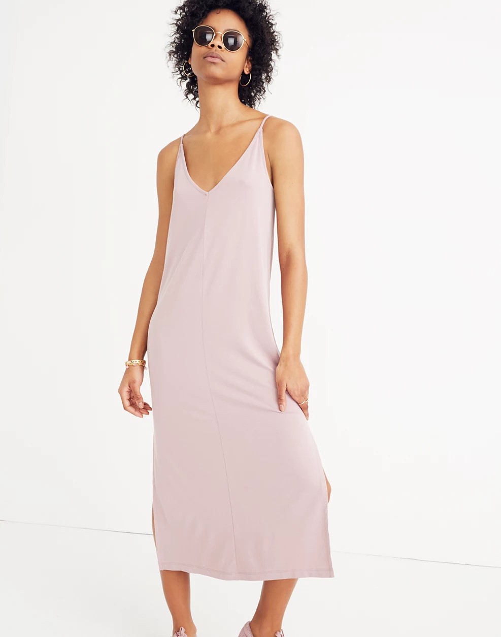 Sandwashed Midi Slip Dress | Madewell