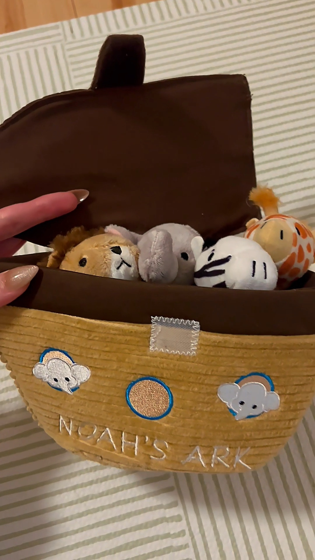 Christian Mama Approved !! 
Noah’s Ark Toy comes with the Ark and 4 different animals that all make different sounds ! 

#LTKKids #LTKFamily #LTKBaby