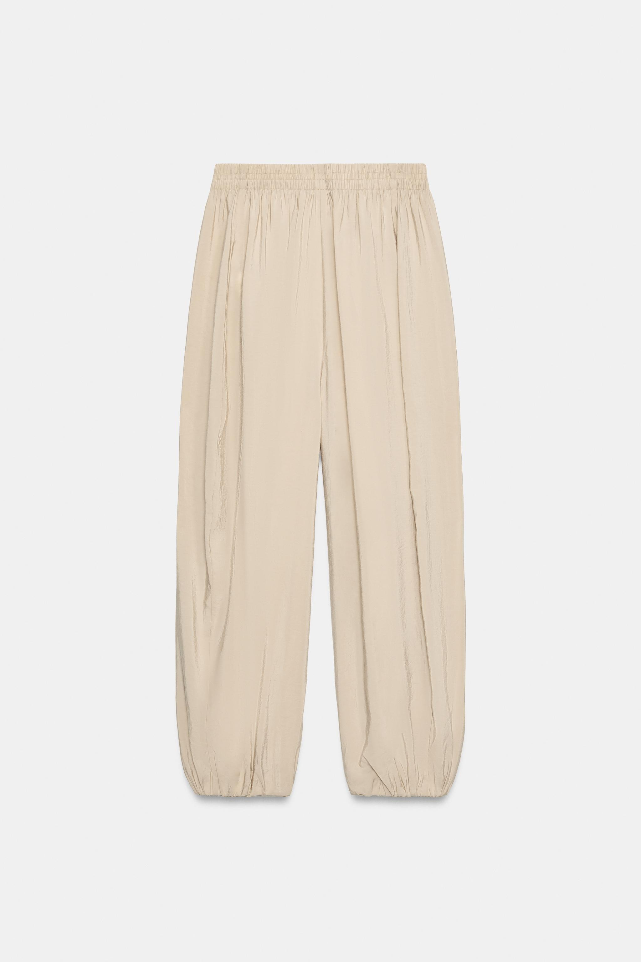 SAROUEL TROUSERS WITH ELASTIC WAIST | Zara UK