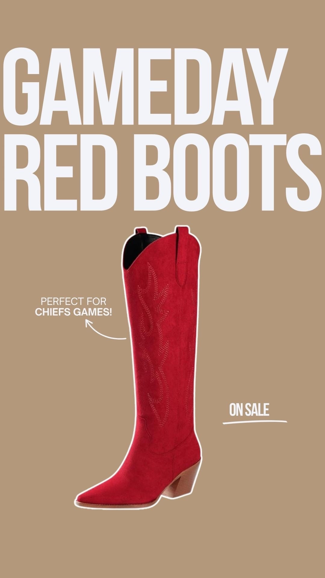 Red Cowboy Boots for Chiefs Game • Affordable tall boots on amazon • red outfits for chiefs game 

#LTKStyleTip #LTKFindsUnder100 #LTKShoeCrush