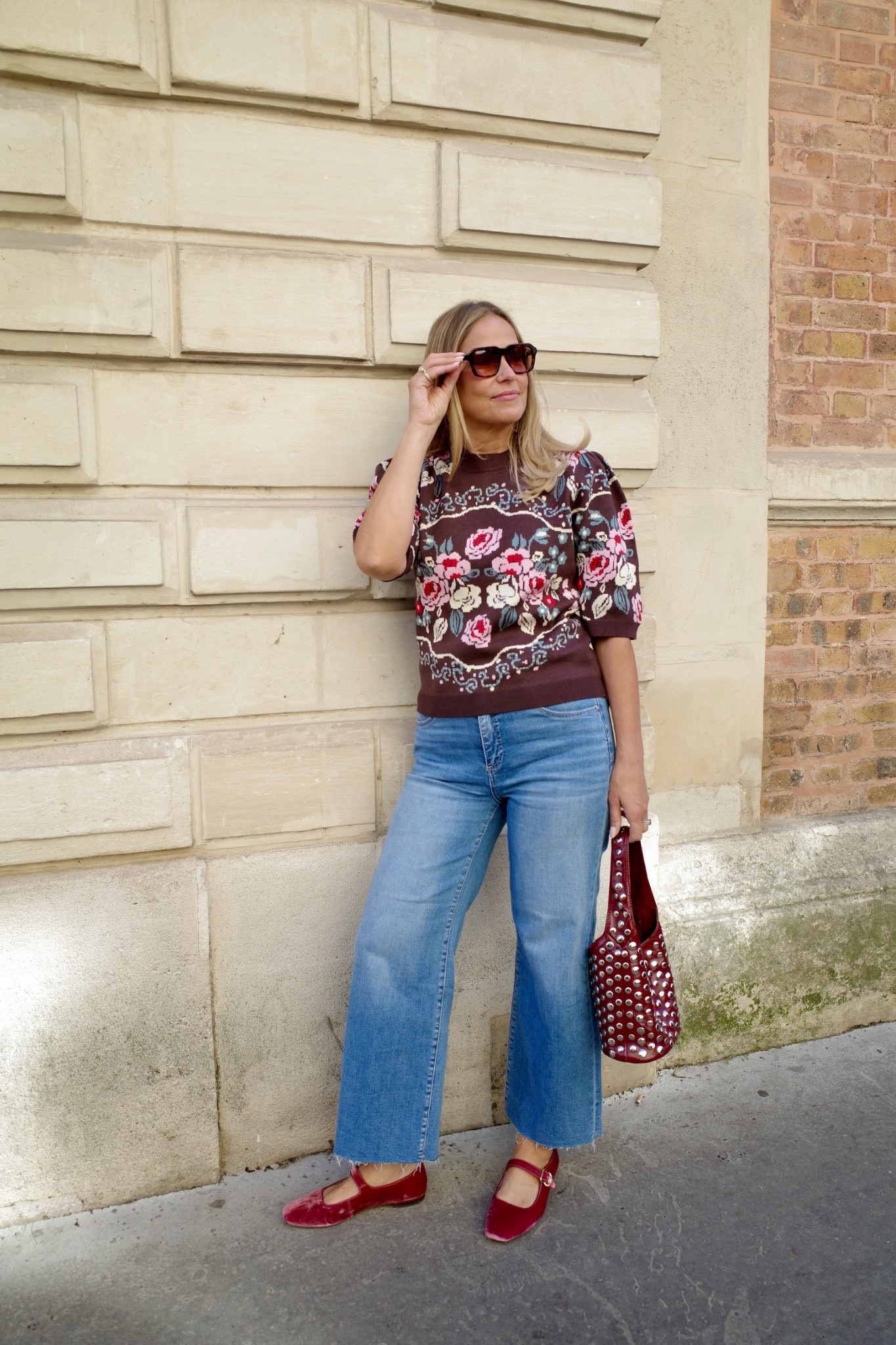 This floral knit is such a fun way to add color to a fall wardrobe. I love it styled with wide leg denim, a studded bag, and velvet Mary Jane flats. The mix of texture and pattern makes the whole outfit feel fresh and unique. 

#LTKSeasonal #LTKMidsize #LTKOver40