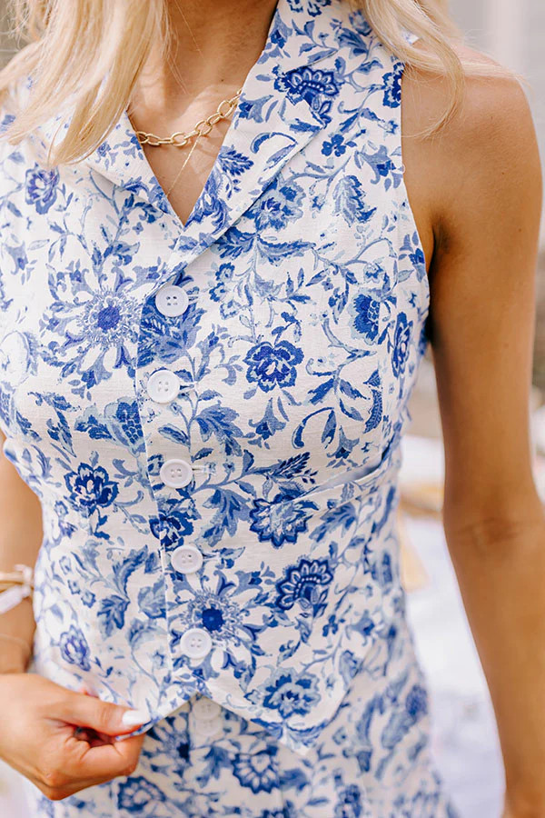 Summer Soiree Linen-Blend Top • Impressions Online Boutique | Impressions Online Boutique