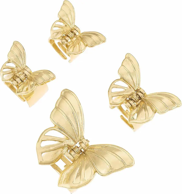 Set of 4 Butterfly Jaw Clips | Nordstrom