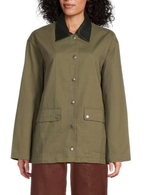 Cassandra Cotton Snap Jacket | Saks Fifth Avenue OFF 5TH