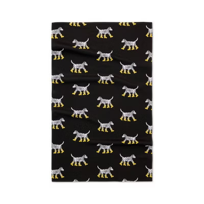 Geometry Kitchen Tea Towel Dalmation in Boots | Target