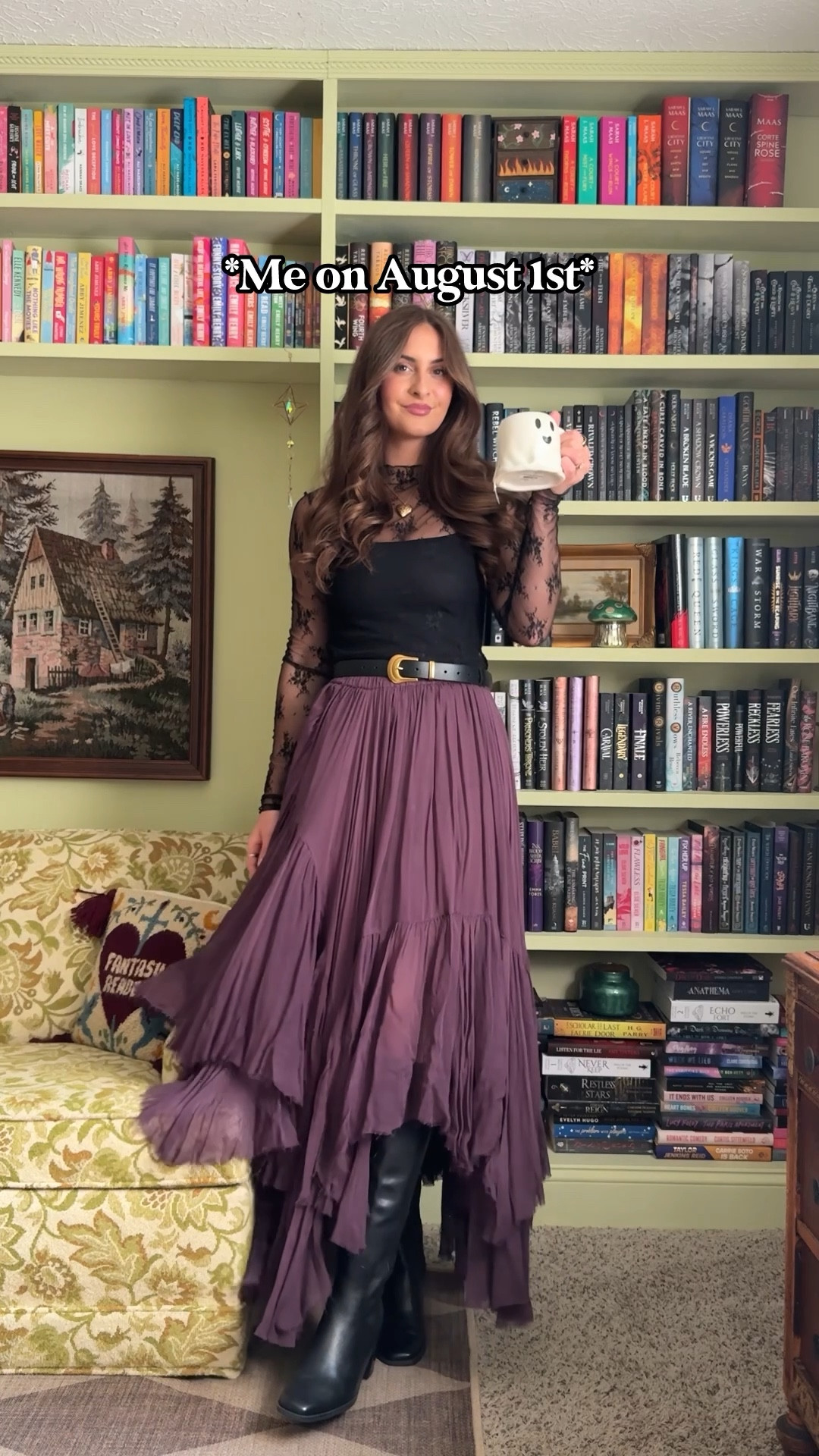 Witchy fall outfit Inspo! Linking a similar skirt to the one I am wearing. The exact one I wore is FP and currently sold out! 

#LTKFindsUnder100 #LTKSeasonal #LTKStyleTip